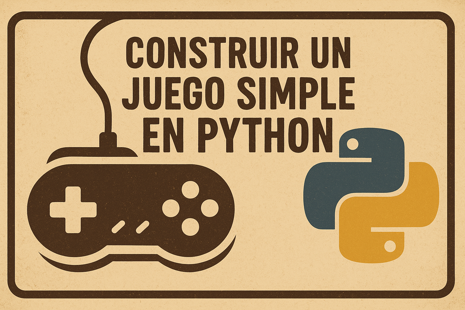Construir un Juego Simple con Python Construir un Juego Simple con Python